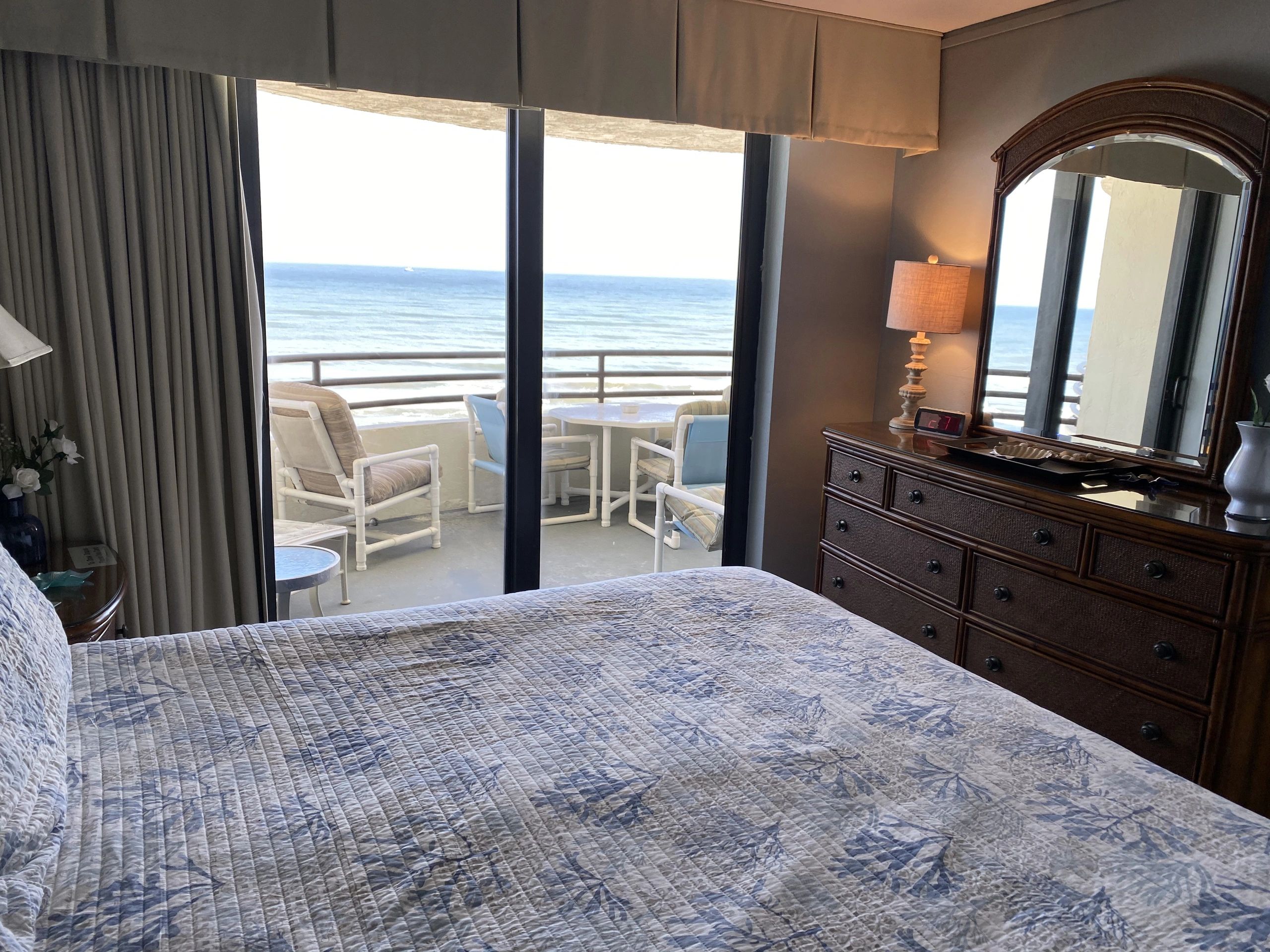 Master Bedroom — Sliders to Balcony with Ocean View